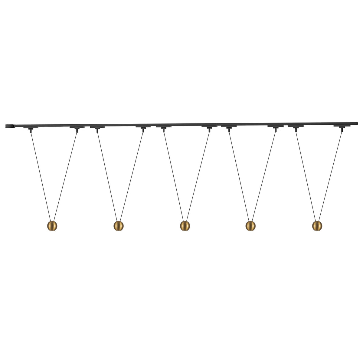 Kuzco Lighting TR5C4-P27203-BG Trilo LED Ceiling Kit - Faria Double in Brushed Gold