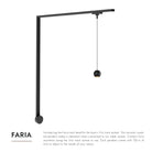 Kit mural LED Trilo - Faria en or brossé Kuzco Lighting TR1W-P26903-BG