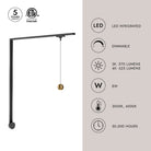 Kit mural LED Trilo - Faria en or brossé Kuzco Lighting TR1W-P26903-BG