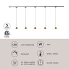 Kuzco Lighting TR5C-P26903-BG Trilo LED Ceiling Kit - Faria in Brushed Gold