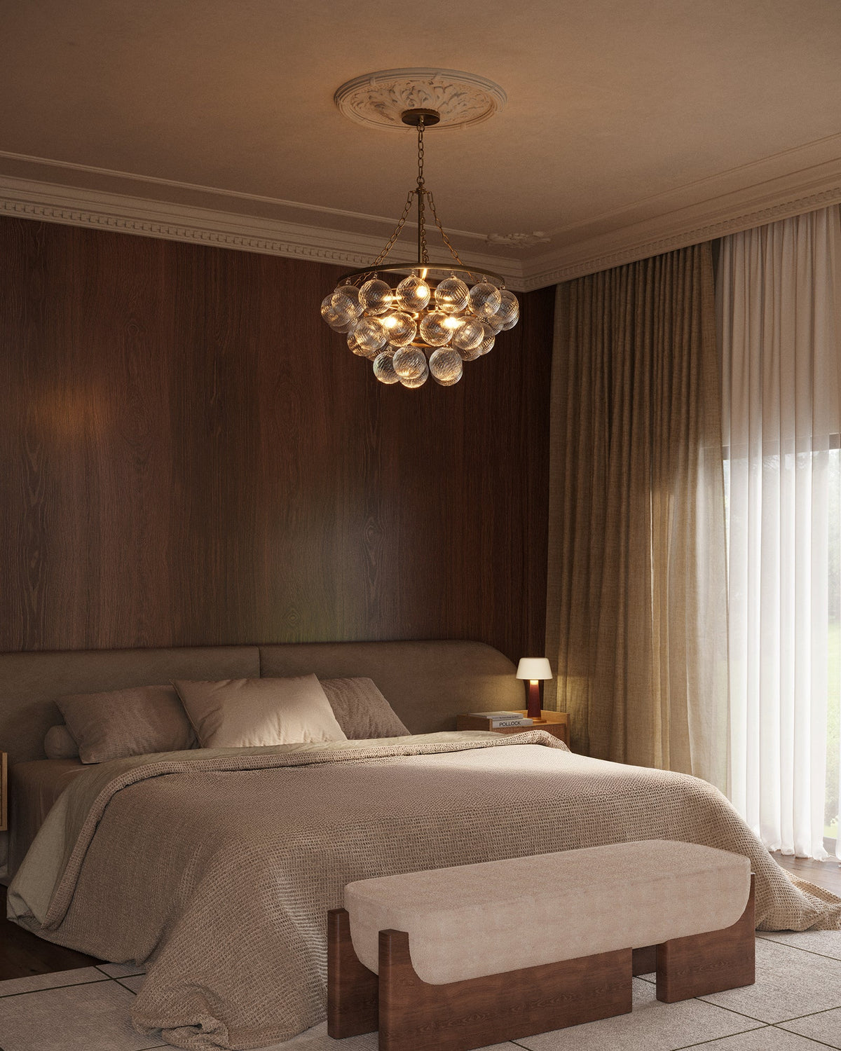 Alora Canada - CH654624BGSM - Six Light Chandelier - Faye - Brushed Gold/Smoked Glass