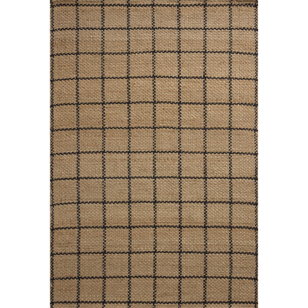 Tapis Fletcher FLE-01 Naturel/Noir