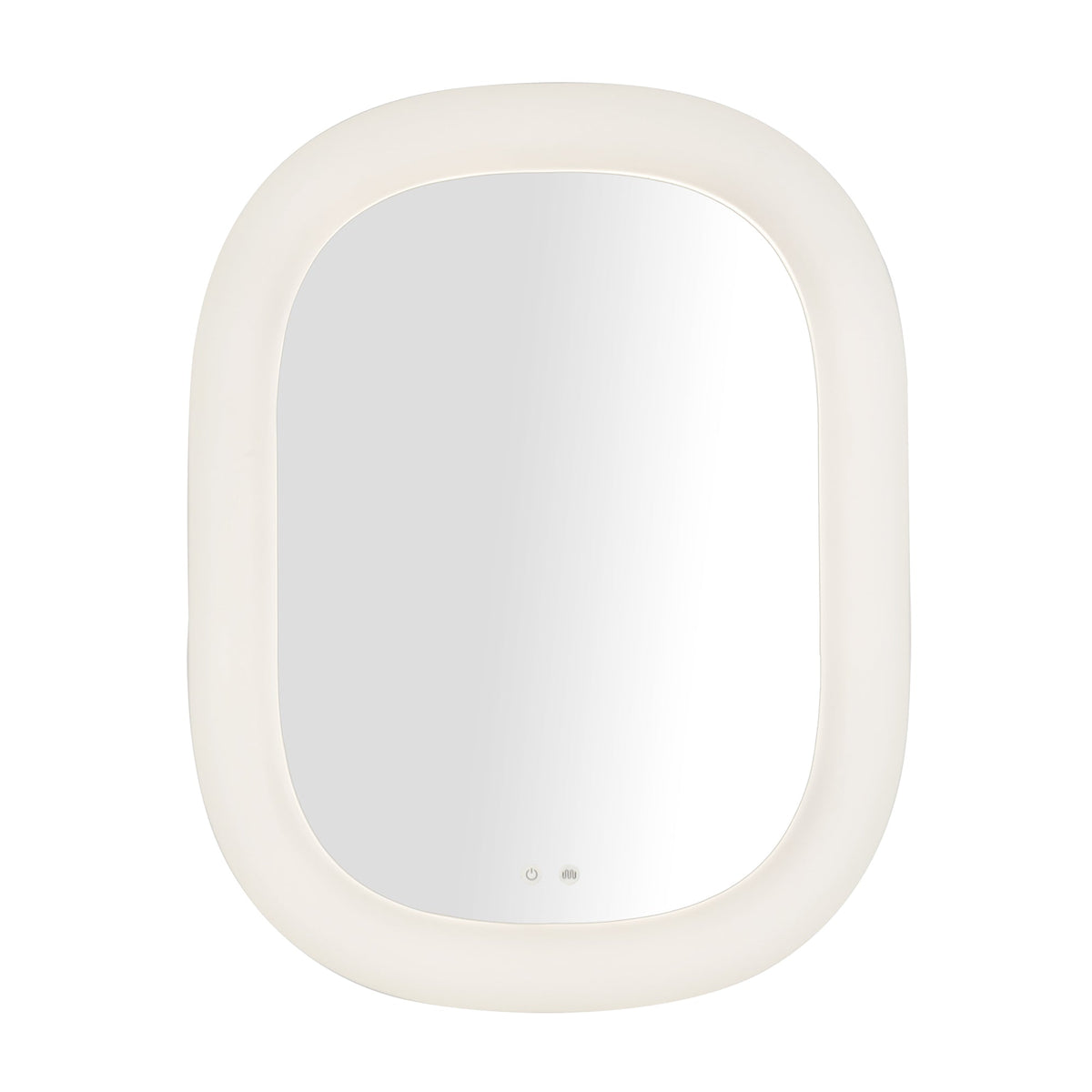 Miroir de courtoisie flottant à DEL Kuzco Lighting VM13837-WH-5CCT, blanc