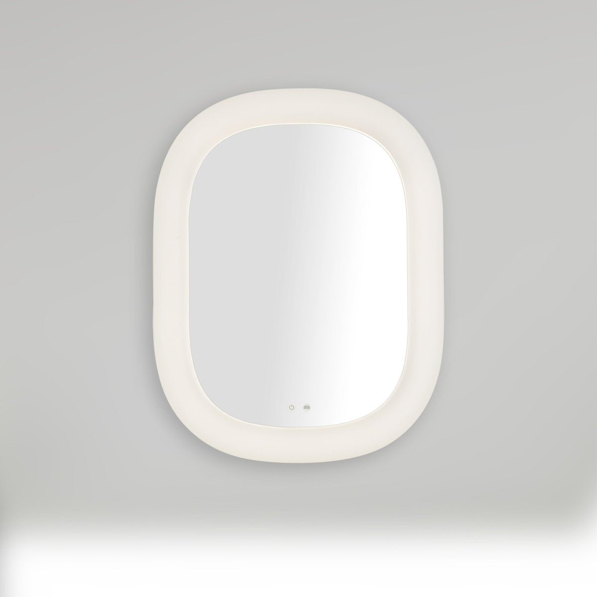 Miroir de courtoisie flottant à DEL Kuzco Lighting VM13837-WH-5CCT, blanc