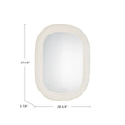 Miroir de courtoisie flottant à DEL Kuzco Lighting VM13837-WH-5CCT, blanc