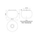 Éclairage Kuzco FM57508-BG/CP Samar Plafonnier en or brossé/cuivre