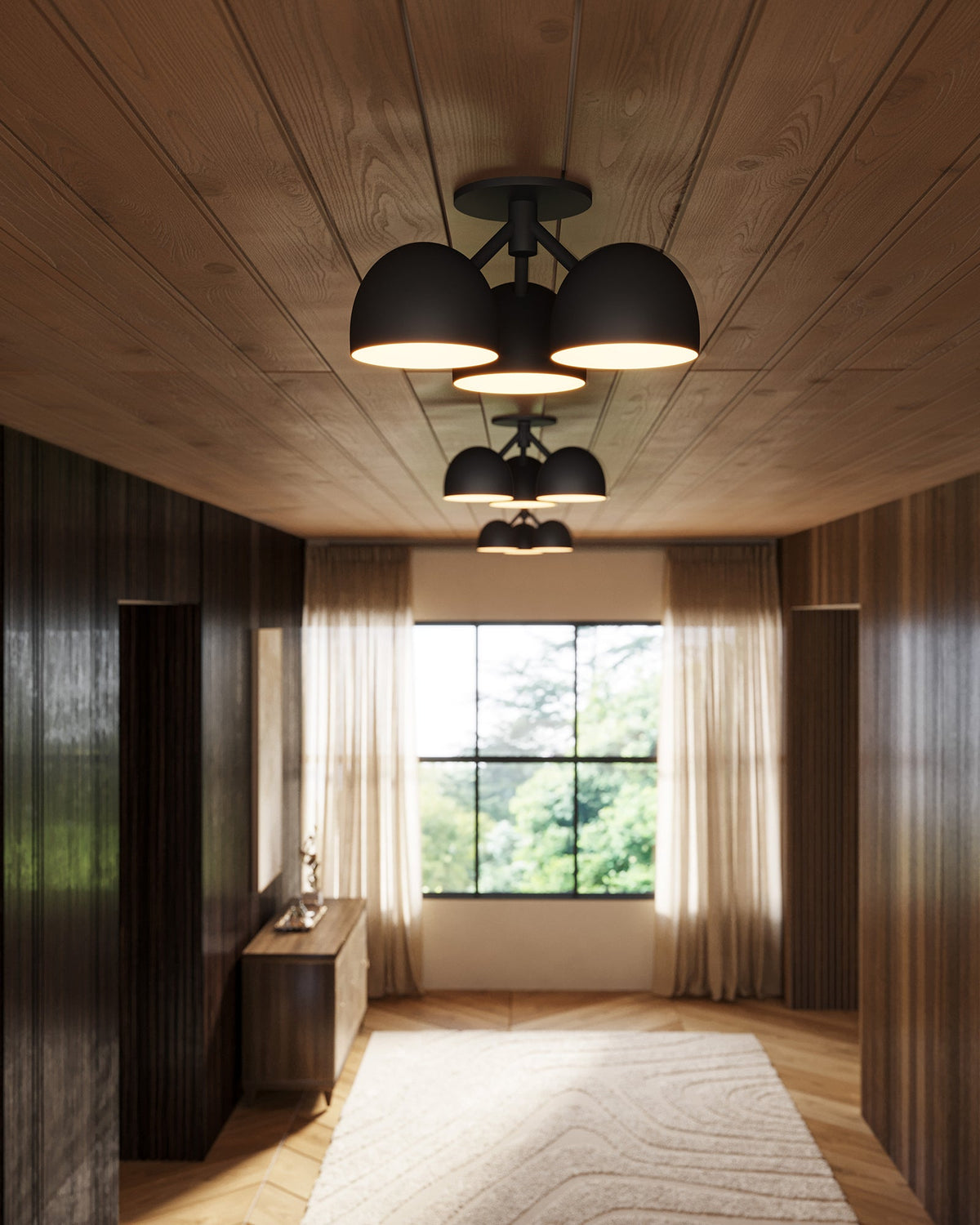 Kuzco Canada - SF13317-BK - Semi-remorque à trois feuxPlafonnier - Fosso - Noir