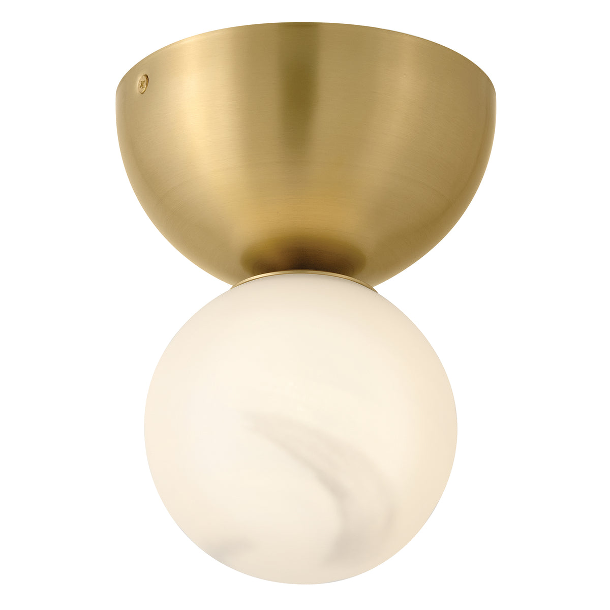 Fredrick Ramond FR41901LCB Selene Semi-Flush Mount in Lacquered Brass
