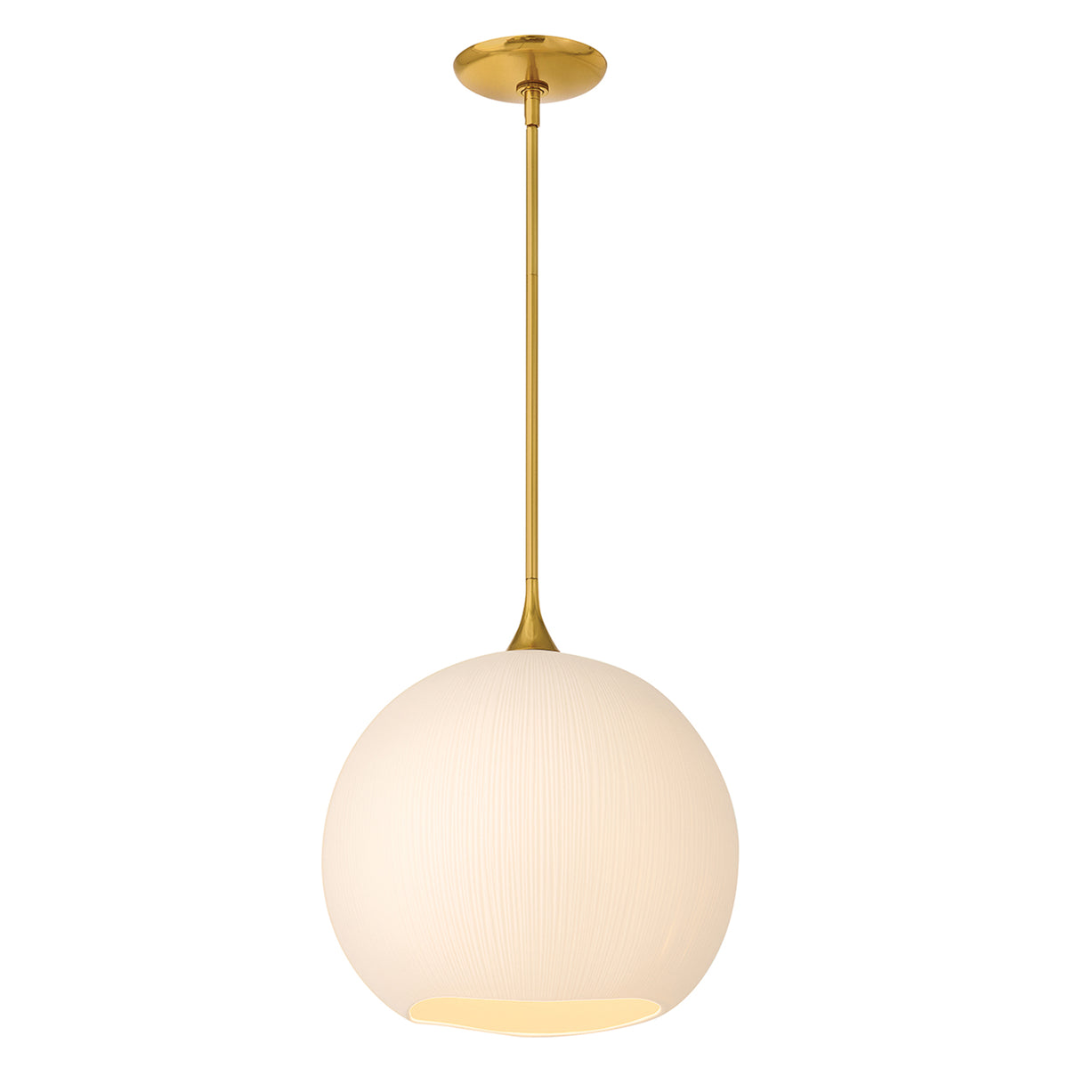 Fredrick Ramond FR47304UB Porcelaine d'Antibes Suspension en laiton non verni