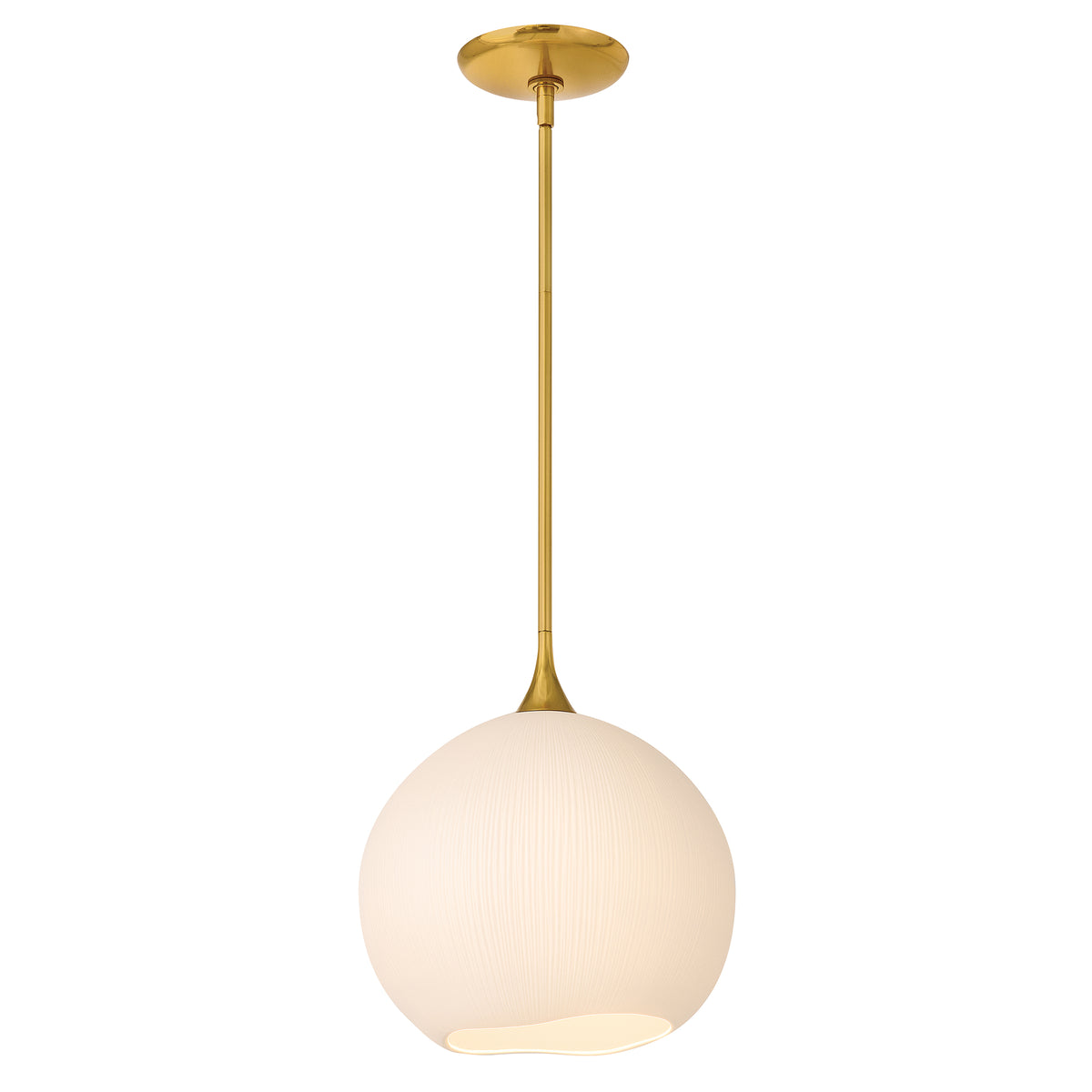 Fredrick Ramond FR47307UB Porcelaine d'Antibes Suspension en laiton non verni