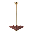 Alora Canada - PD354016PEC - LED Pendant - Furrow - Peach