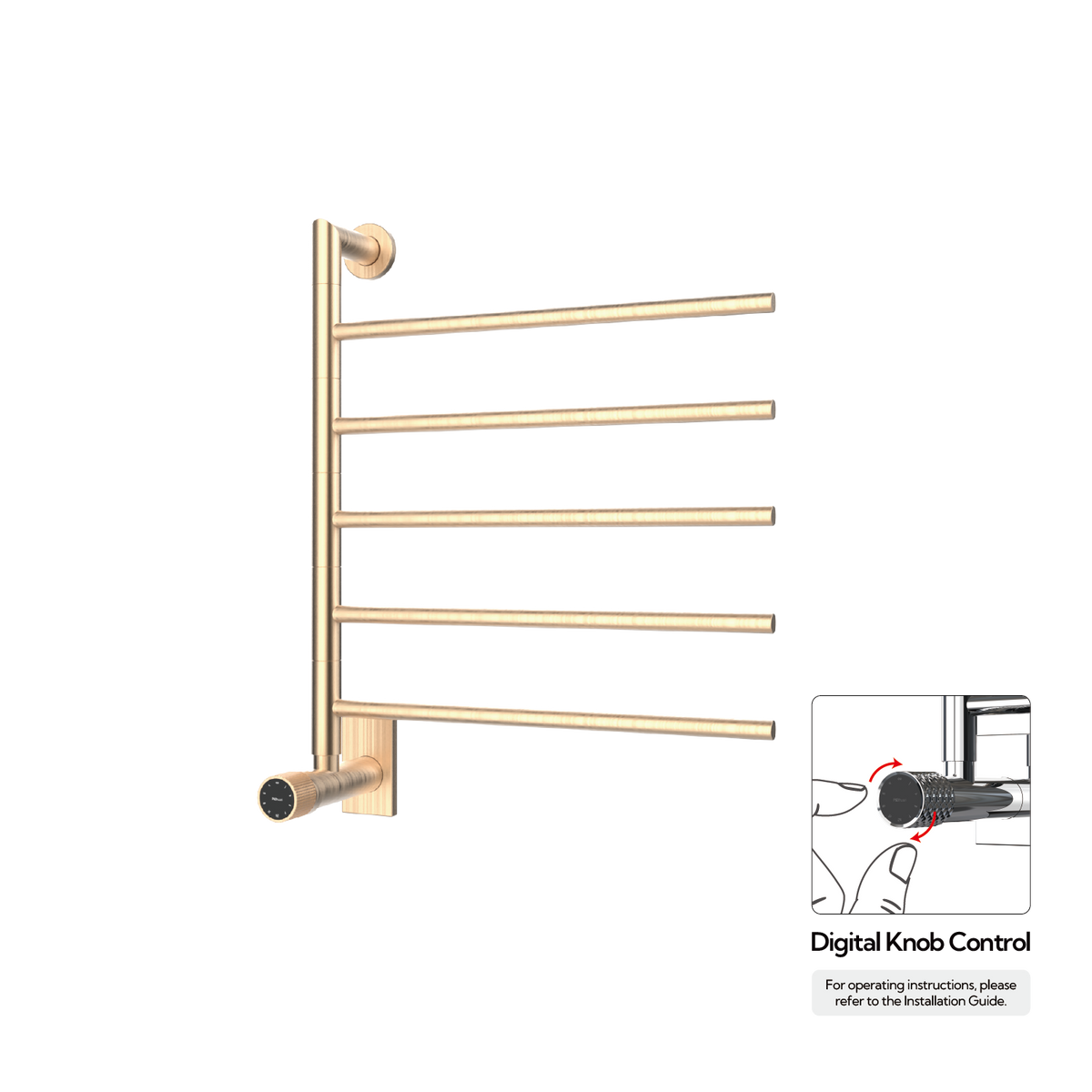 Sèche-serviettes P&Bhusri G06-M-BBZ-XM G06 en bronze brossé PVD