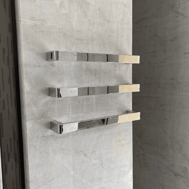 Sèche-serviettes P&Bhusri G12-XL-PWH-ME G12 en porcelaine blanche