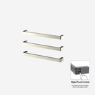P&Bhusri G12-M-BWG-ME G12 Towel Warmer in PVD Brushed White Gold