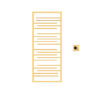 P&Bhusri G22-M-BLG-XM G22 Towel Warmer in PVD Brushed Luxury Gold