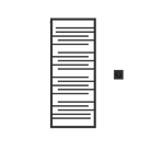 P&Bhusri G22-M-BLK-XM G22 Towel Warmer in Matte Black
