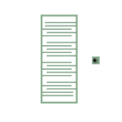 P&Bhusri G22-M-CGR-XM G22 Towel Warmer in Celadon Green