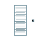 P&Bhusri G22-M-FBL-XM G22 Towel Warmer in Frost Blue
