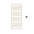 P&Bhusri G22-M-HYW-XM G22 Towel Warmer in Harvest Yellow