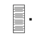 P&Bhusri G22-M-PBN-XM G22 Towel Warmer in PVD Polished Black Nickel