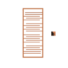 P&Bhusri G22-M-RGD-XM G22 Towel Warmer in PVD Polished Rose Gold