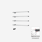 P&Bhusri G26-L-CHR-XY G26 Towel Warmer in Polished Chrome