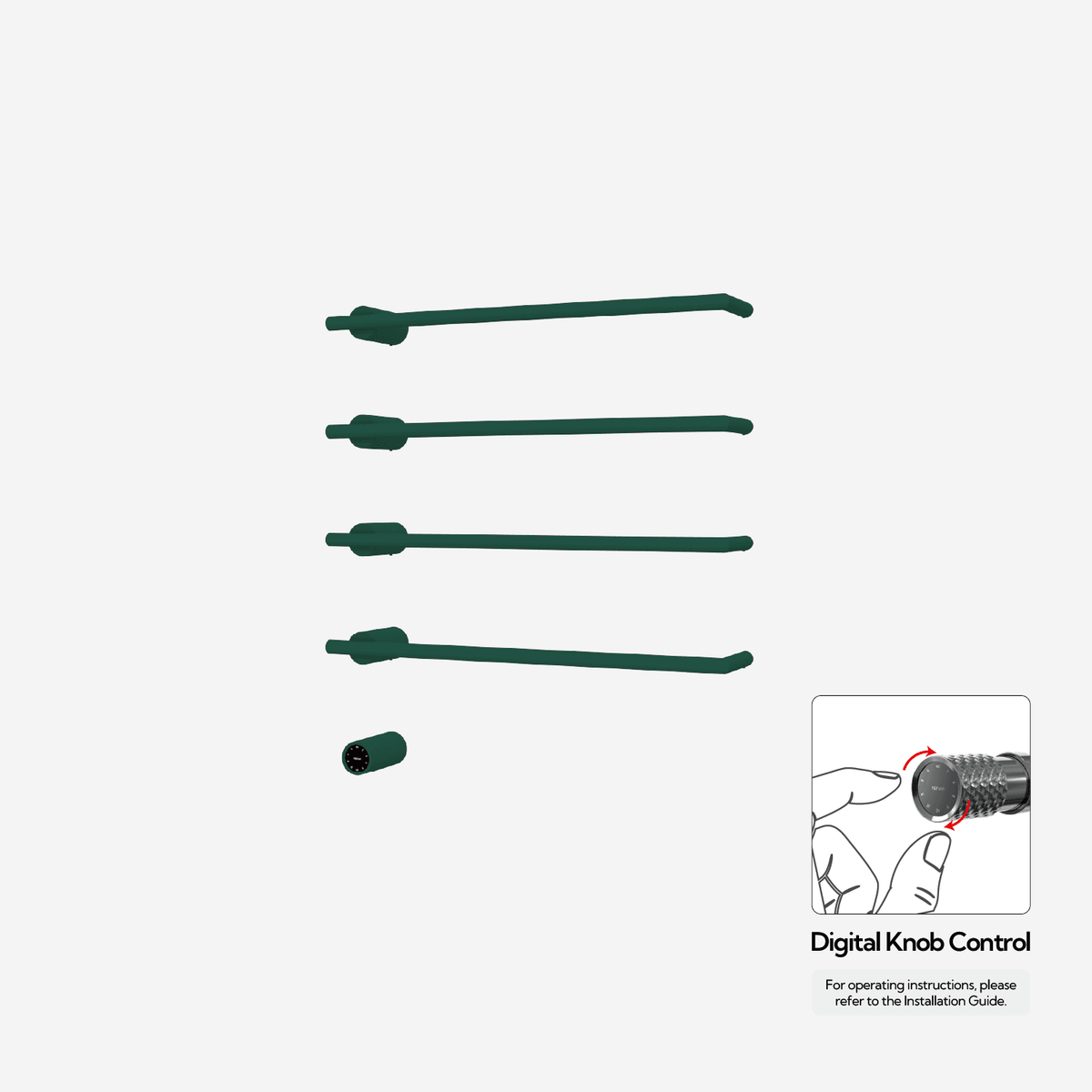 Sèche-serviettes P&Bhusri G26-L-EGR-XY G26 vert émeraude