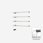 P&Bhusri G26-L-PNI-XY G26 Towel Warmer in PVD Polished Nickel