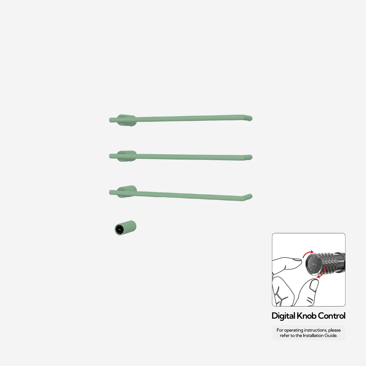 Sèche-serviettes P&Bhusri G26-M-CGR-XY G26 vert céladon