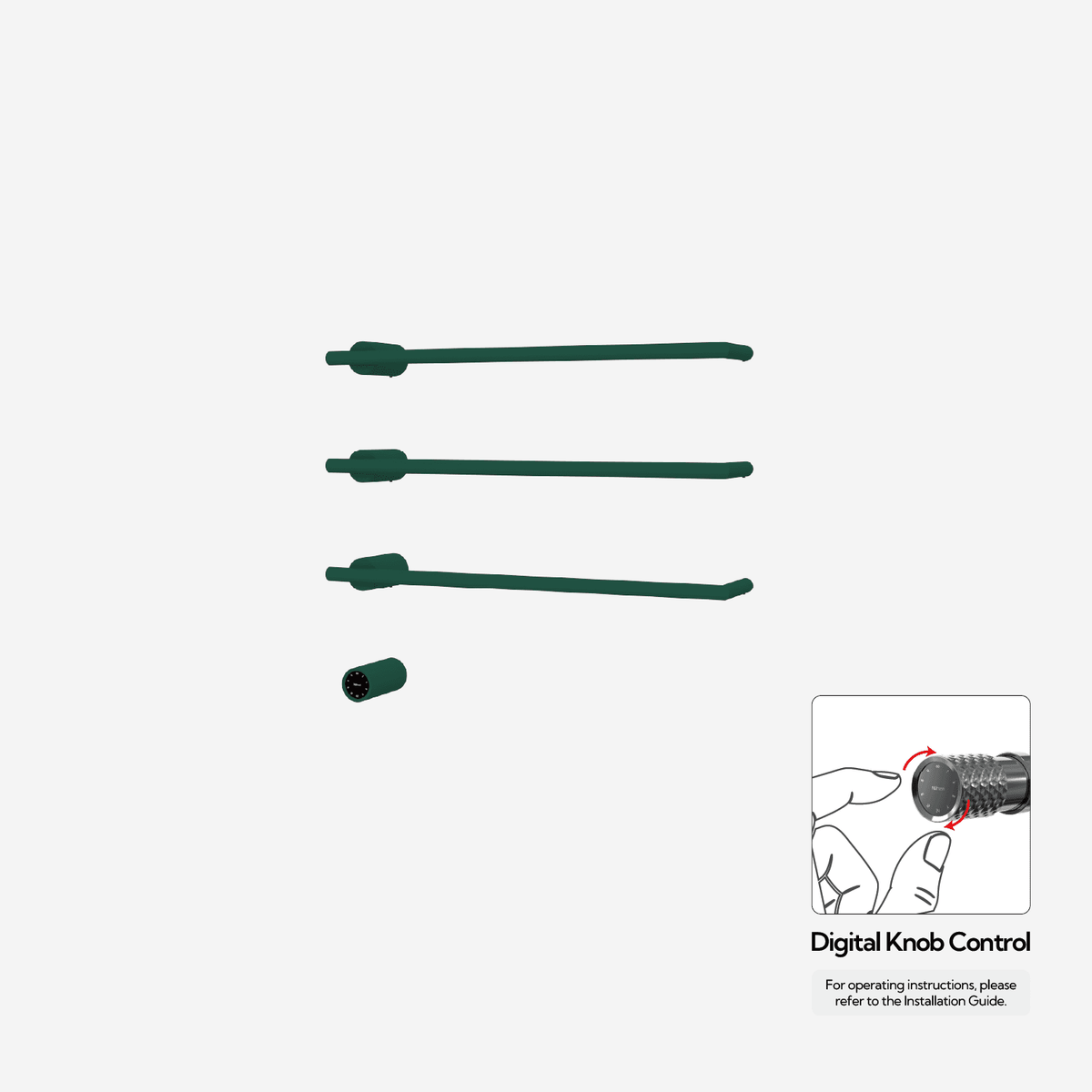 Sèche-serviettes P&Bhusri G26-M-EGR-XY G26 vert émeraude