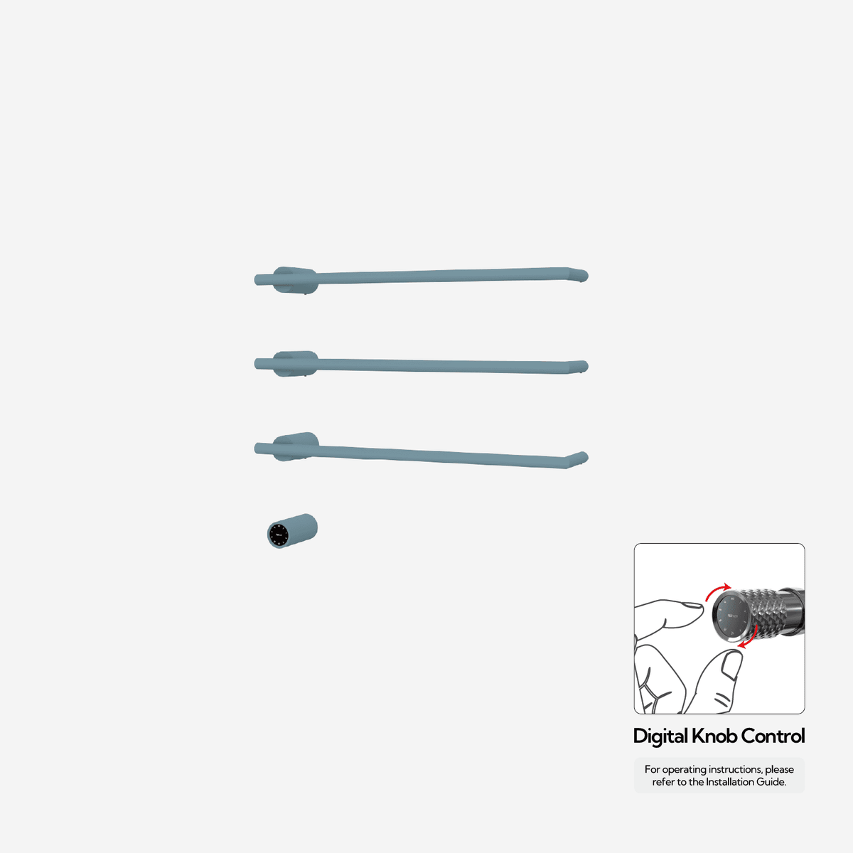 Sèche-serviettes P&Bhusri G26-M-FBL-XY G26 bleu givré