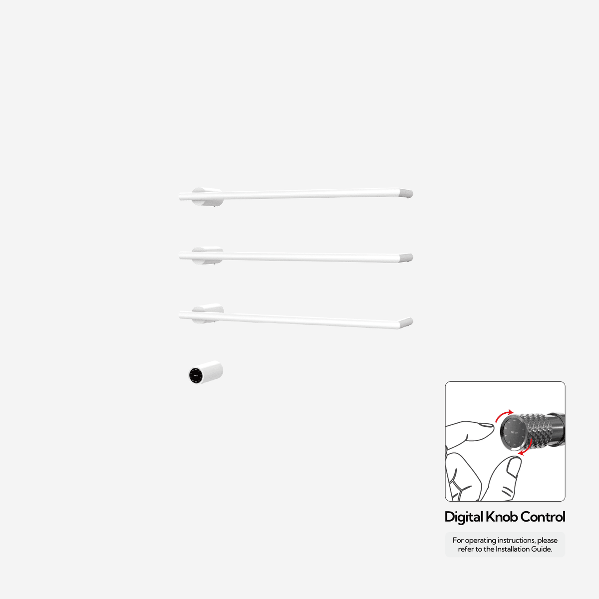 Sèche-serviettes P&Bhusri G26-M-PWH-XY G26 en porcelaine blanche
