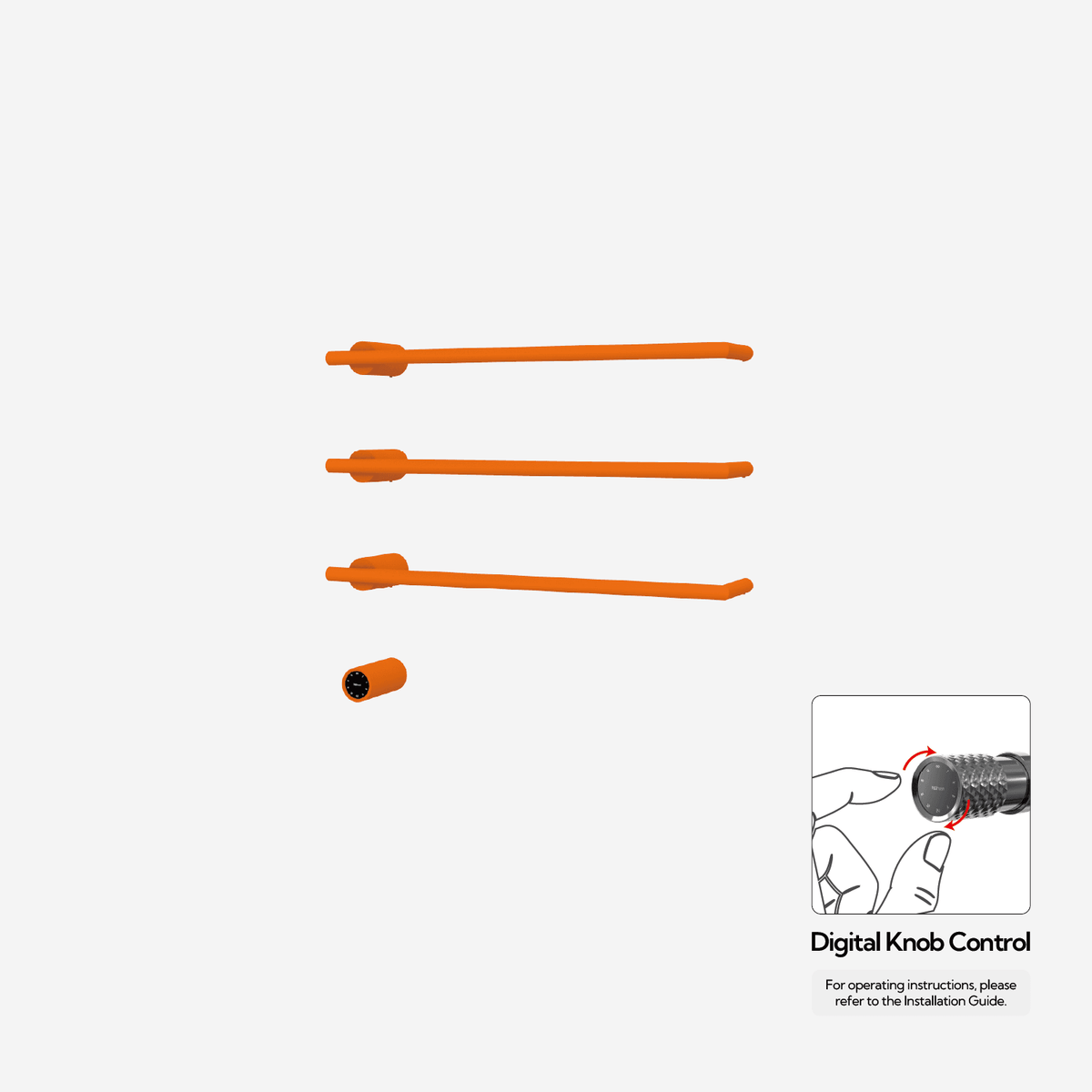 Sèche-serviettes P&Bhusri G26-M-SOR-XY G26 couleur orange sienne