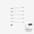 P&Bhusri G26-XL-BWG-XY G26 Towel Warmer in PVD Brushed White Gold