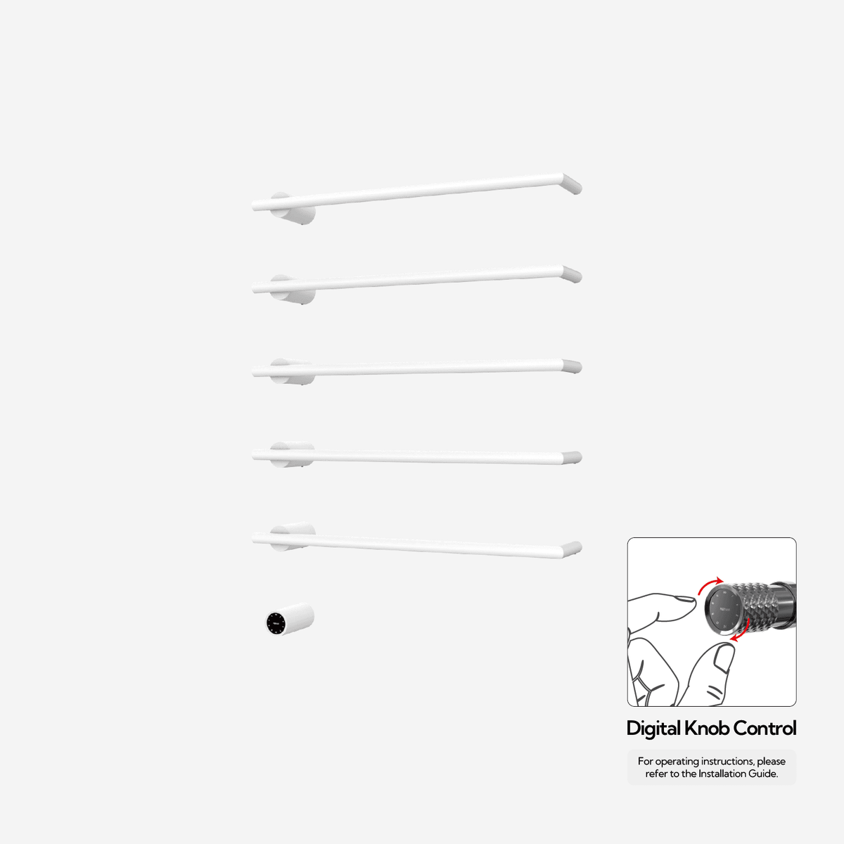 Sèche-serviettes P&Bhusri G26-XL-MWH-XY G26, blanc brume