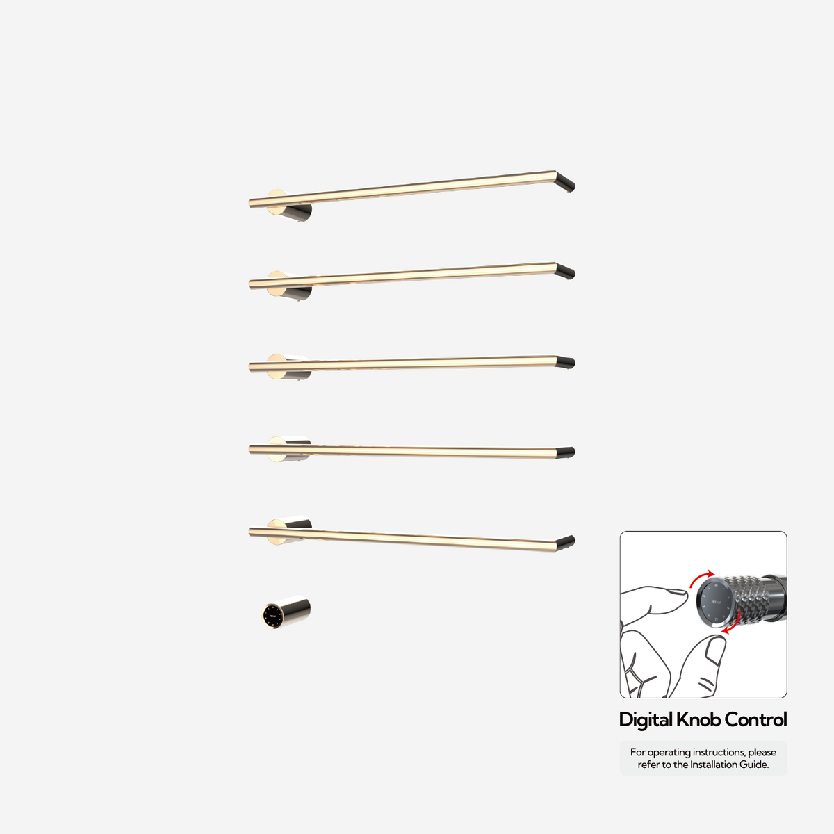 Sèche-serviettes P&Bhusri G26-XL-PBZ-XY G26 en bronze poli PVD