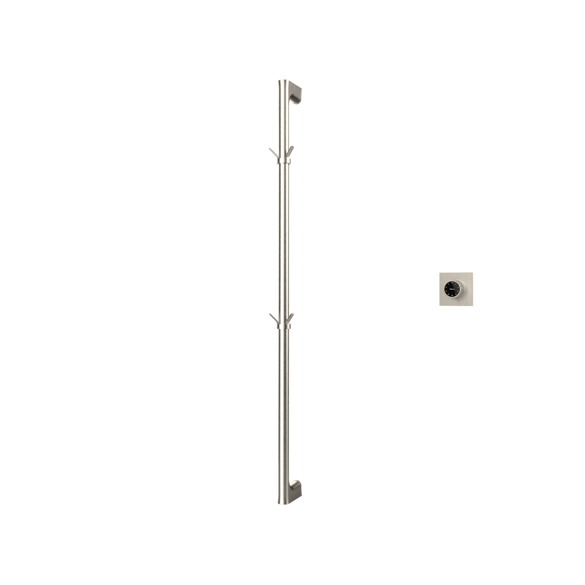 Sèche-serviettes P&Bhusri G27-M-BNI-XM G27 en nickel brossé PVD