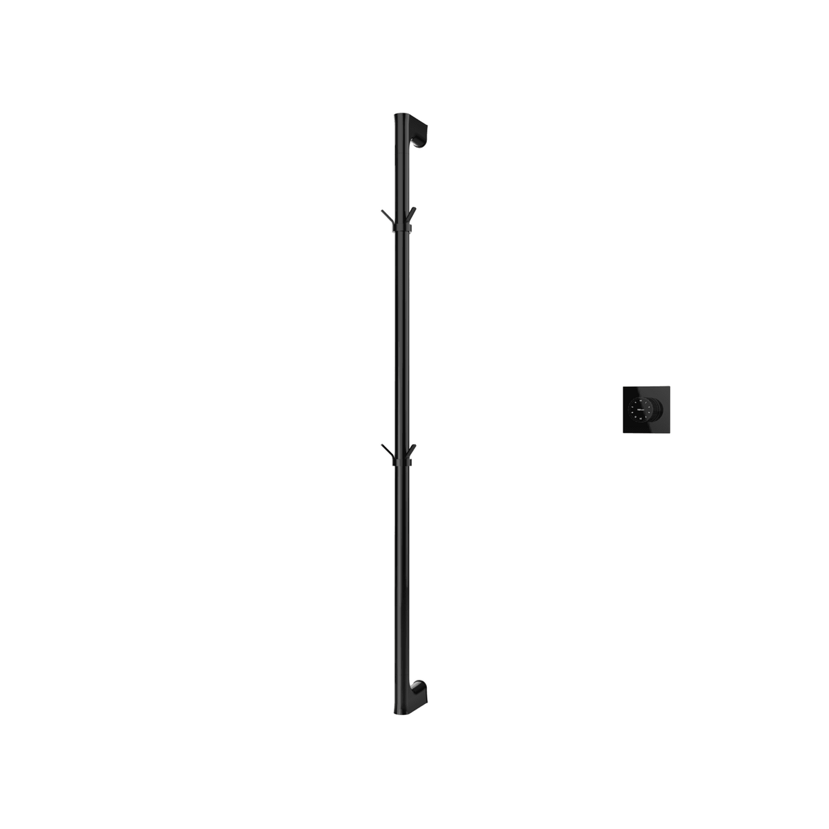 Sèche-serviettes P&Bhusri G27-M-PBN-XM G27 en nickel noir poli PVD