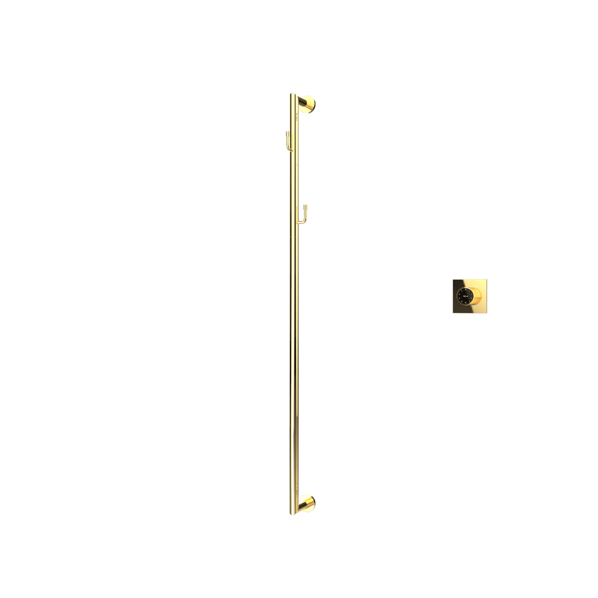 Sèche-serviettes P&Bhusri G28-M-PBR-XM G28 en laiton poli PVD