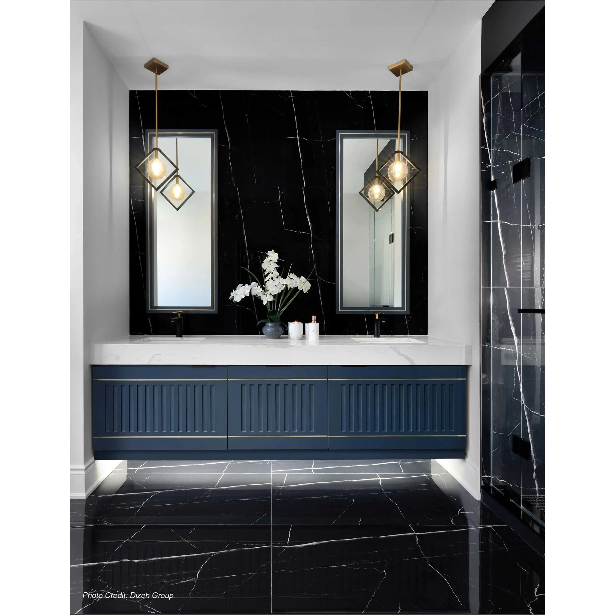 Dainolite - Glasgow Pendant - GLA-121P-MB-VB | Montreal Lighting & Hardware