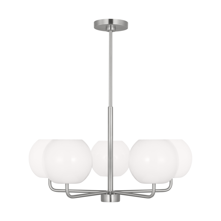 Generation Lighting Canada. - GLC1055BS - Five Light Chandelier - Rory - Brushed Steel