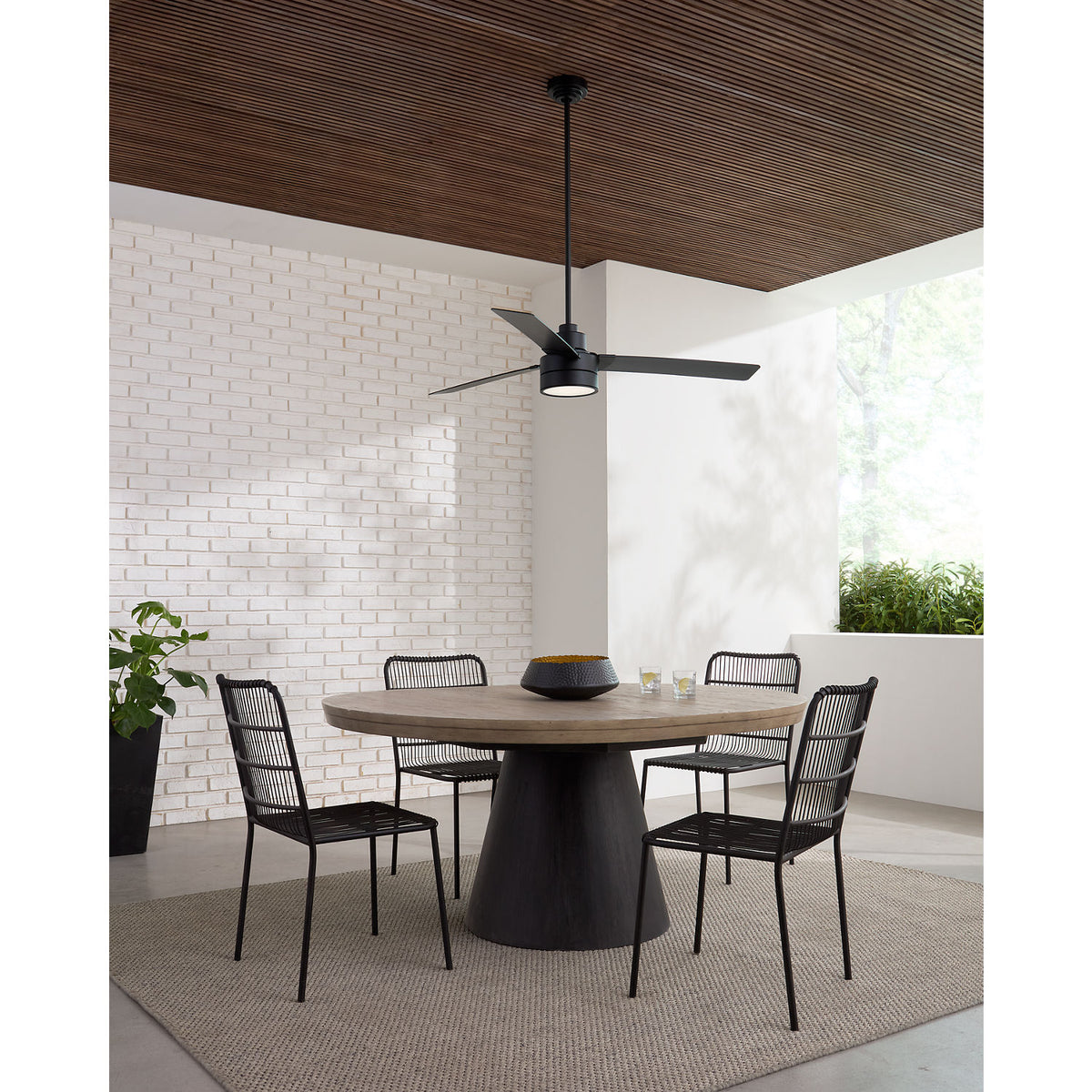 Visual Comfort Fan Collection 3JVR58MBKD Jovie Outdoor 58 LED
