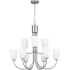 Generation Lighting GLC1139BS Miles Nine Light Chandelier