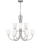 Generation Lighting GLC1139BS Miles Nine Light Chandelier