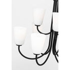 Generation Lighting GLC1139MBK Miles Nine Light Chandelier