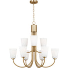 Generation Lighting GLC1139SB Miles Nine Light Chandelier