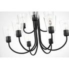 Generation Lighting GLC1169MBK Miles Nine Light Chandelier