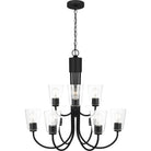 Generation Lighting GLC1169MBK Miles Nine Light Chandelier