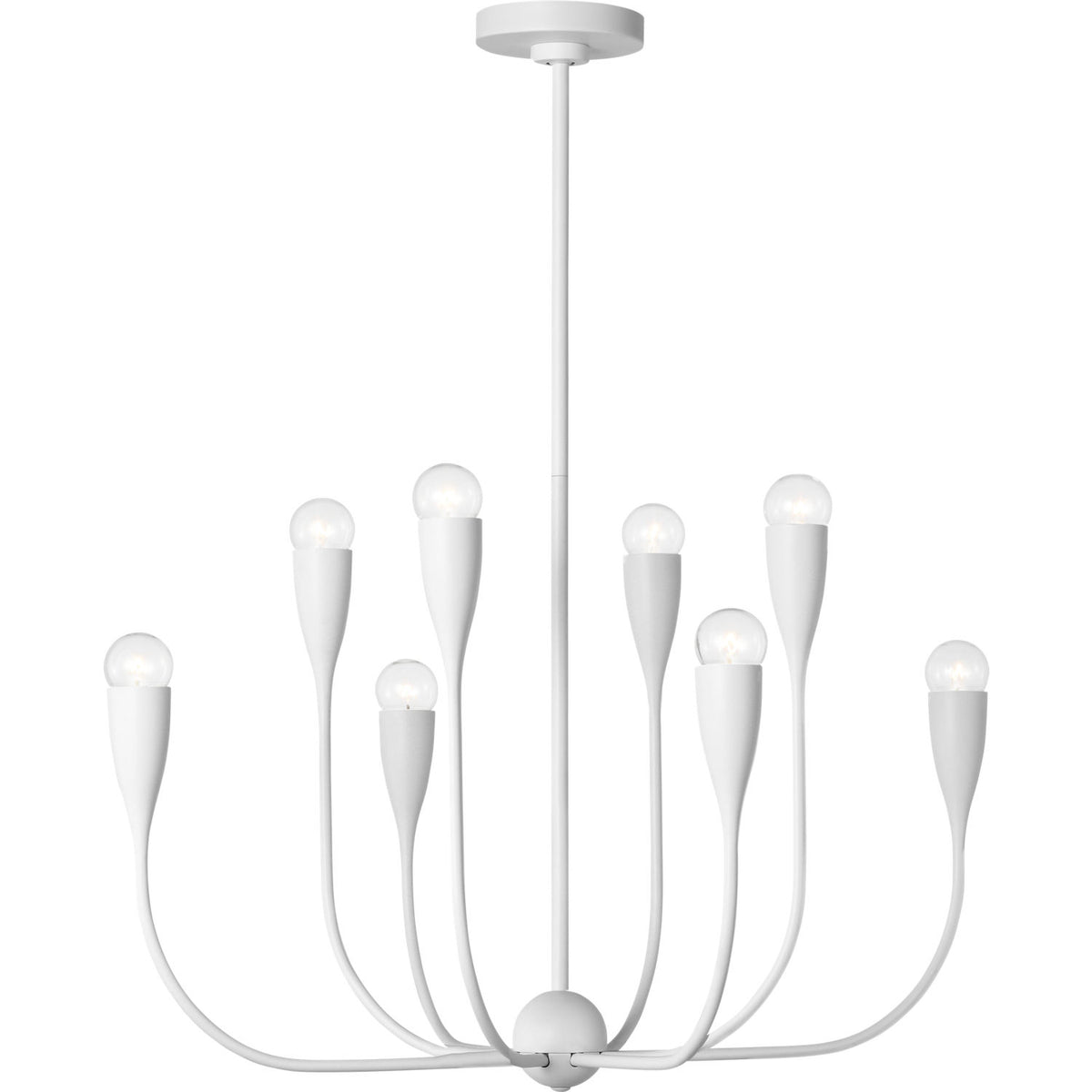 Generation Lighting GLC1218MWT Maya Eight Light Chandelier
