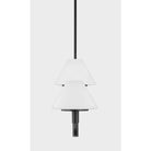 Generation Lighting GLC1244MBK Mendota Quatre lampes linéaires Suspendu